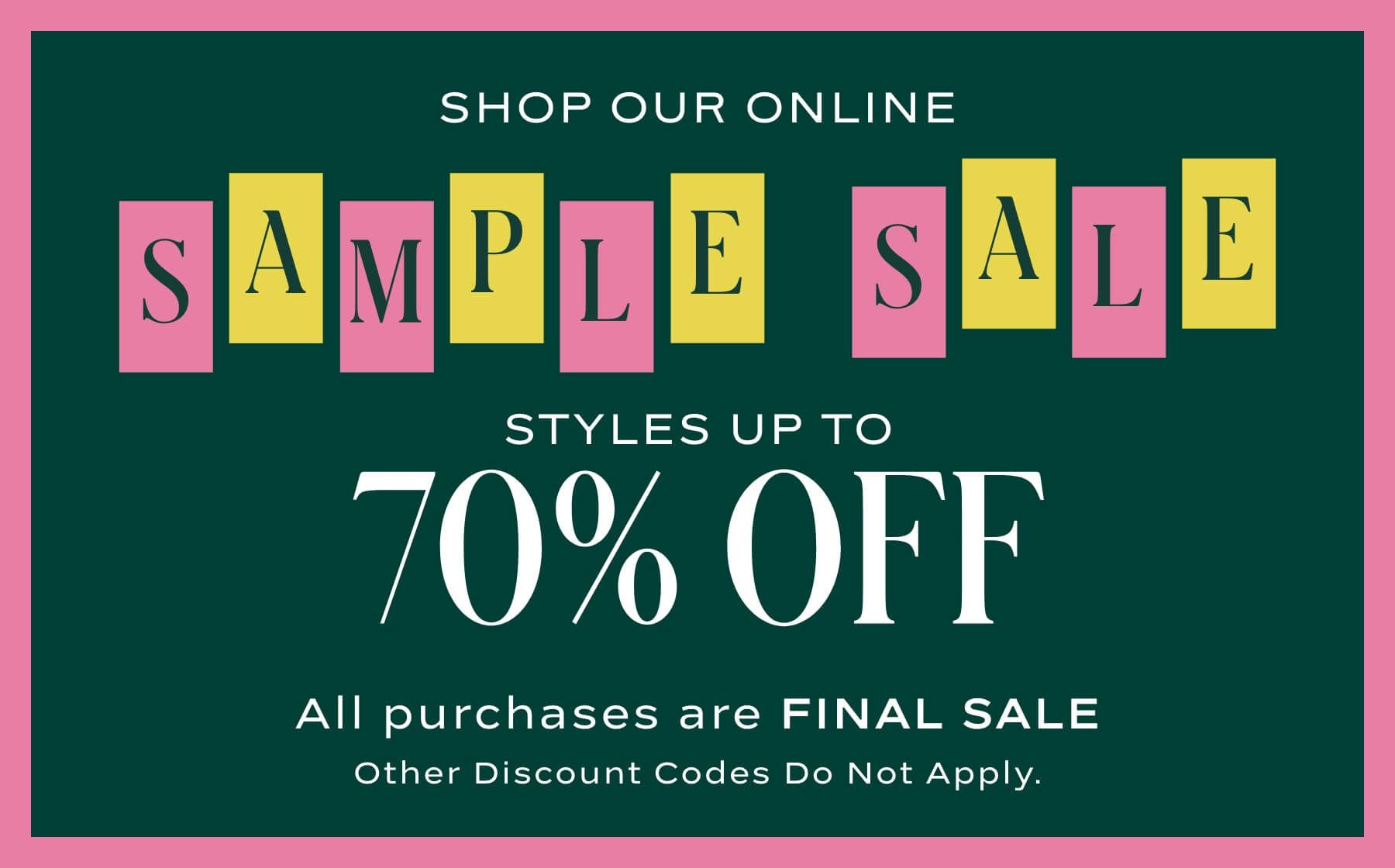2026 Sample Sale