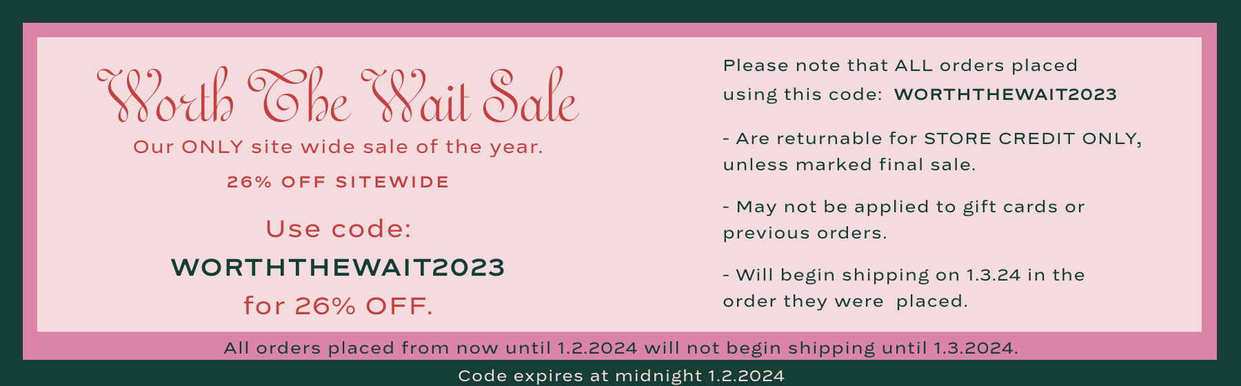 LIMITED STOCK