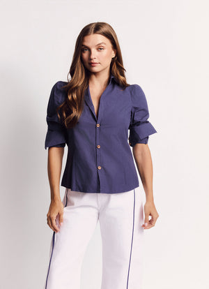 The Brett Button Down - Navy