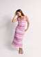 The Hostess Skirt - Pink & Purple Prism