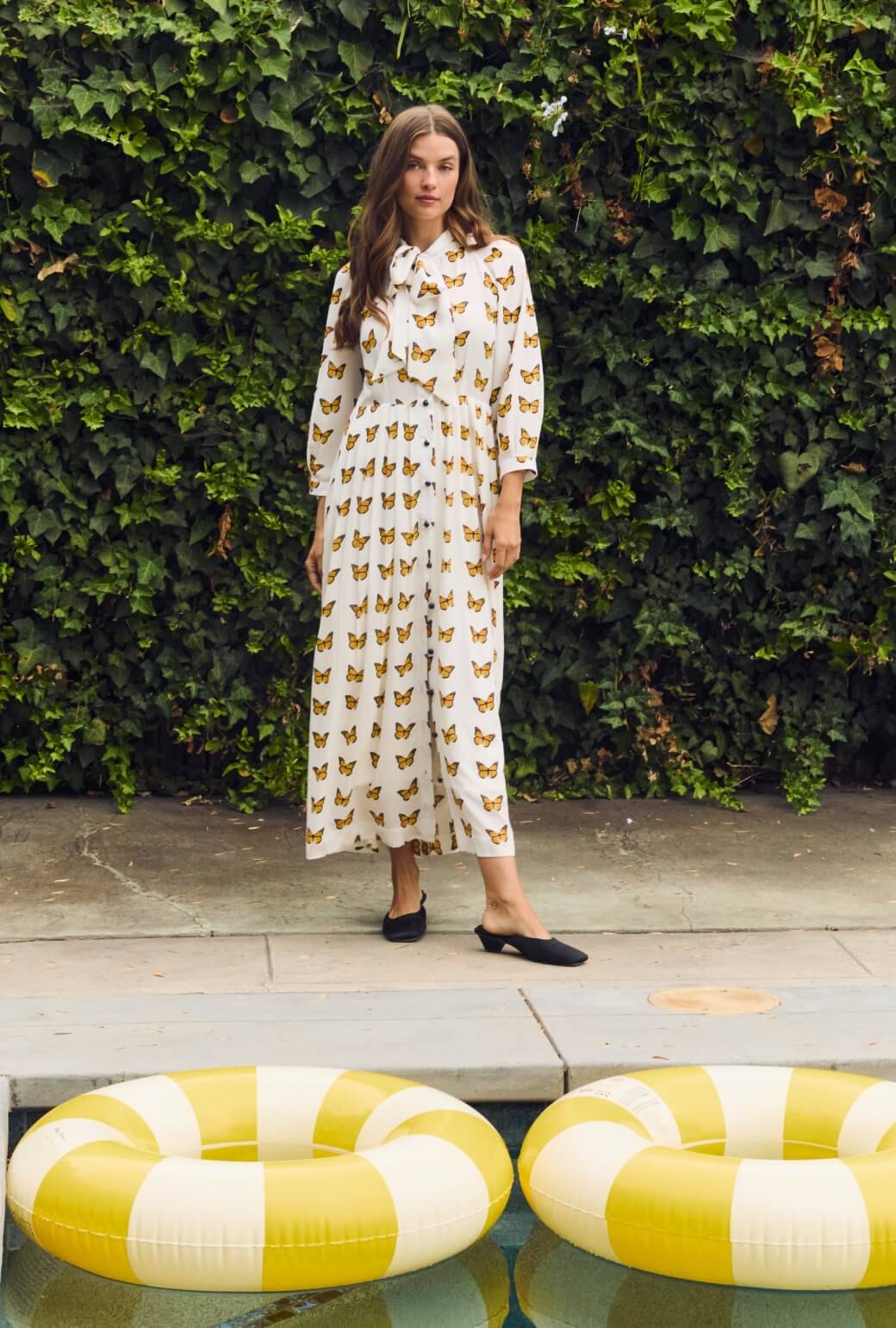 9 to 5 Shirtdress MAXI - Butterflies