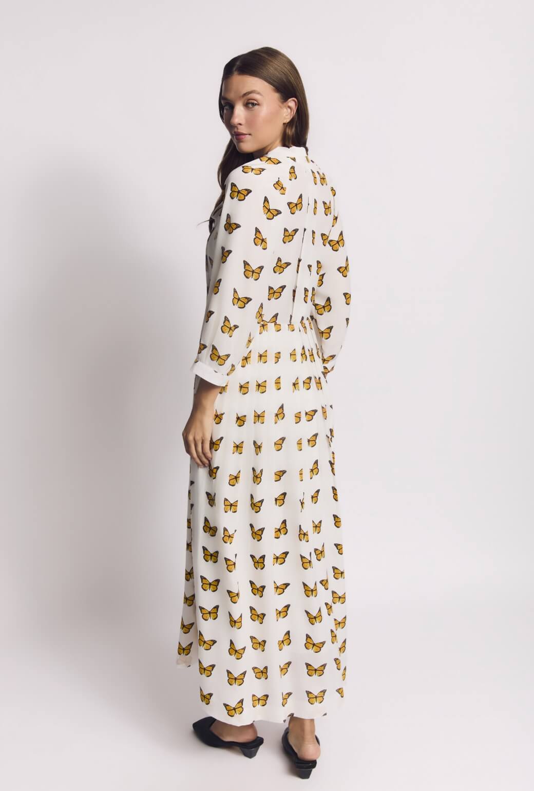 9 to 5 Shirtdress MAXI - Butterflies