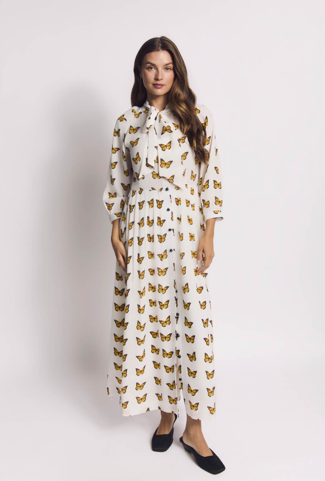 9 to 5 Shirtdress MAXI - Butterflies