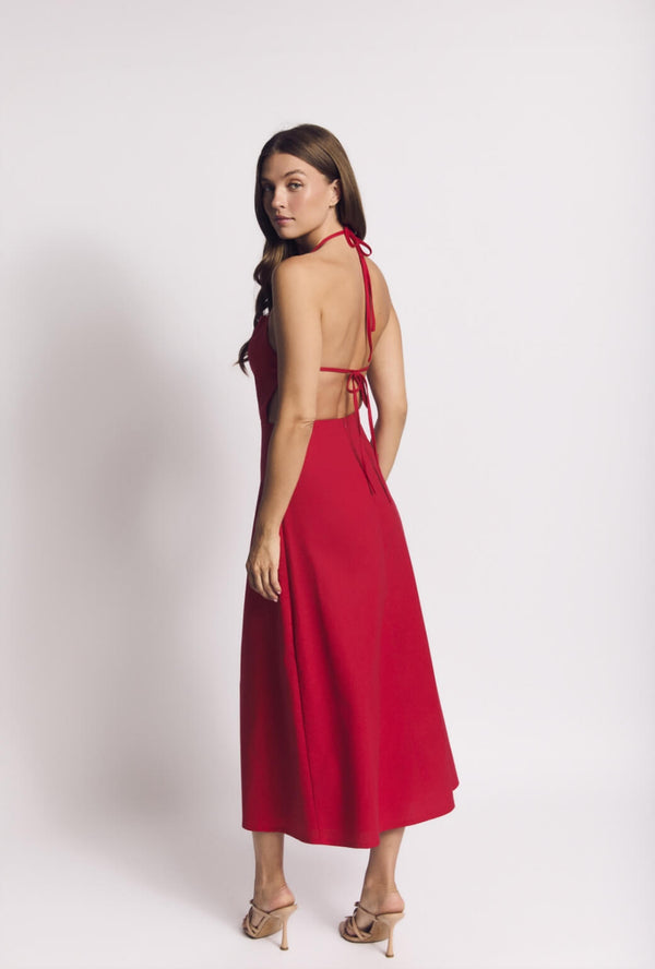 Apron Dress - Red