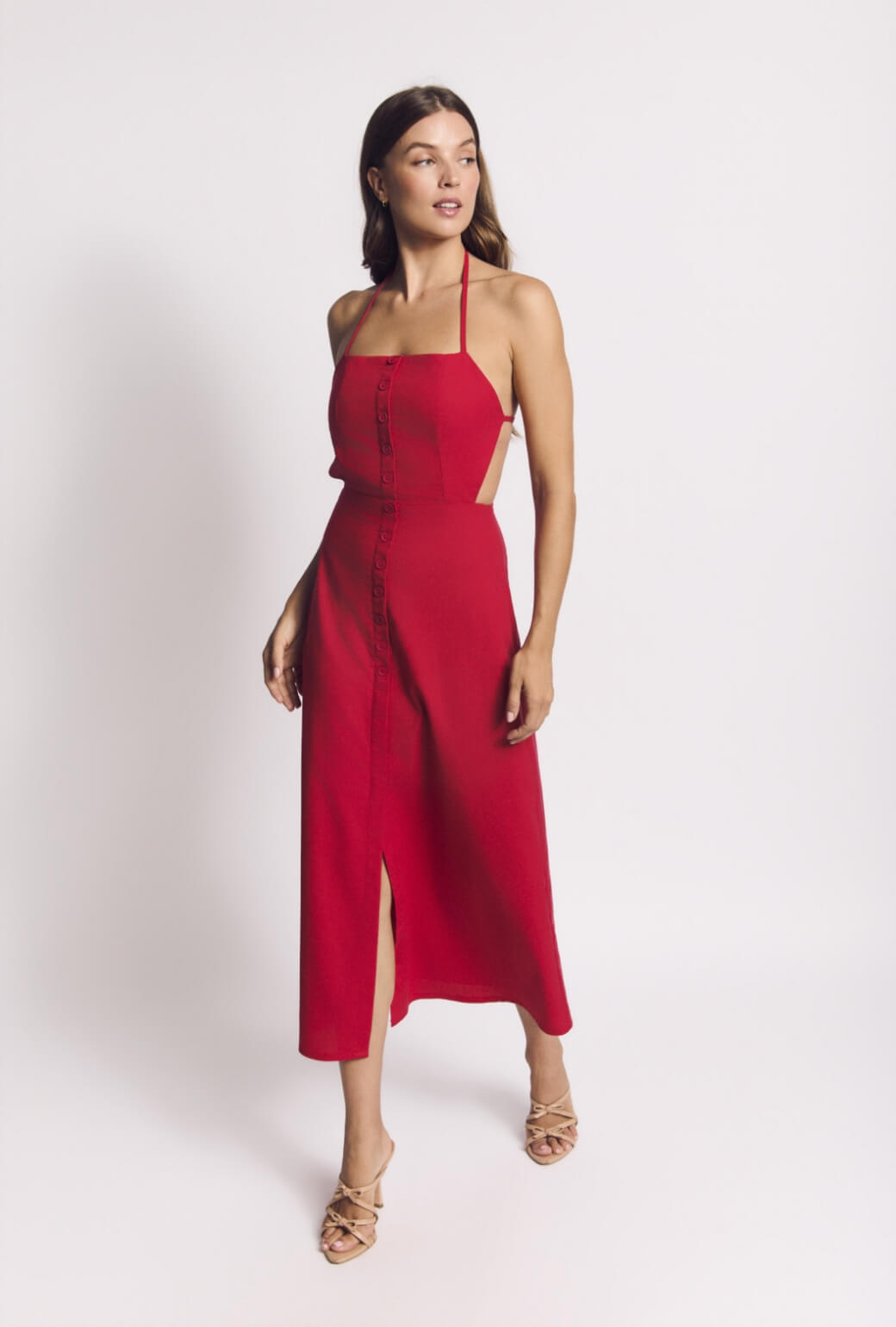 Apron Dress - Red