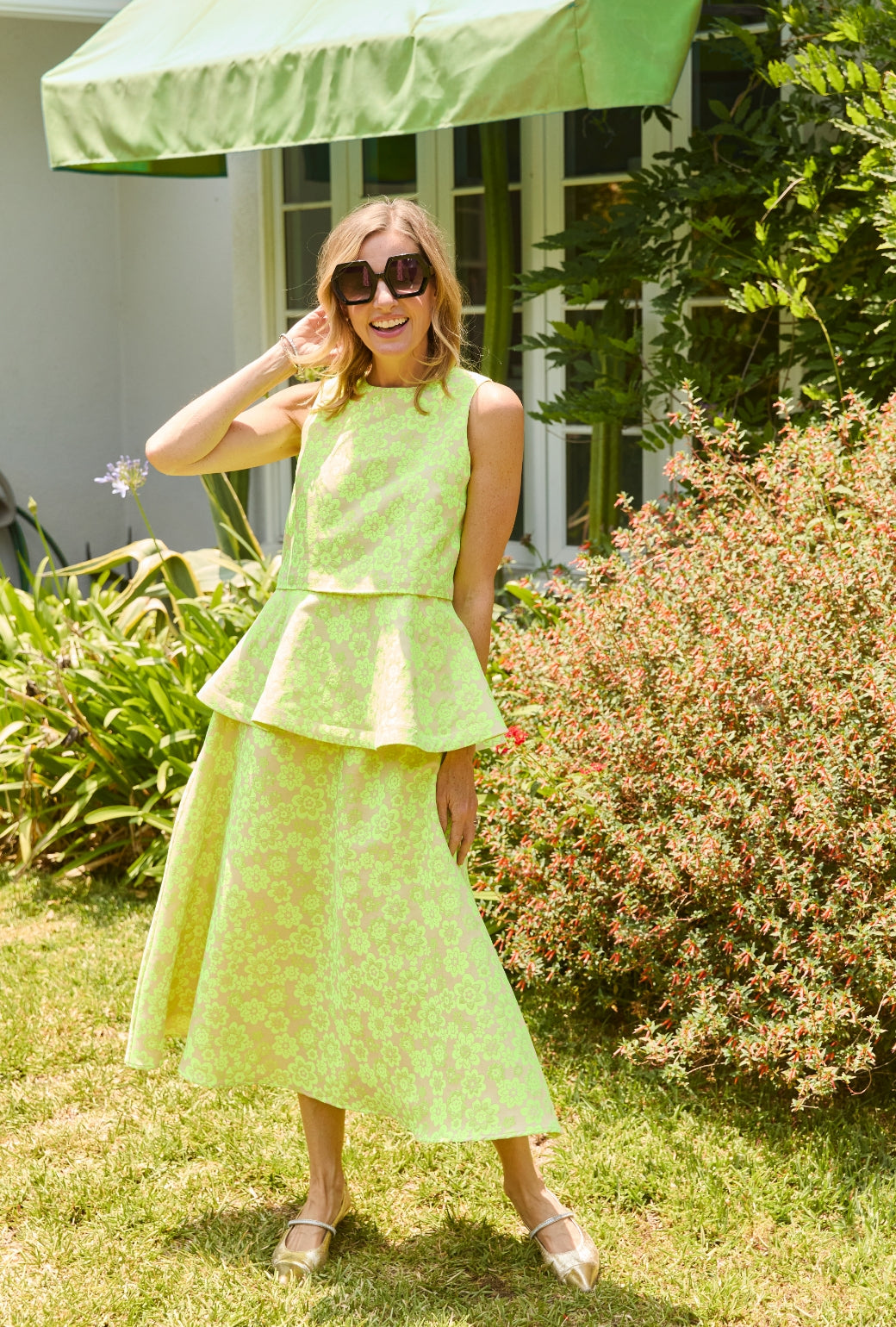 Audrey Peplum - Lemon Brightline