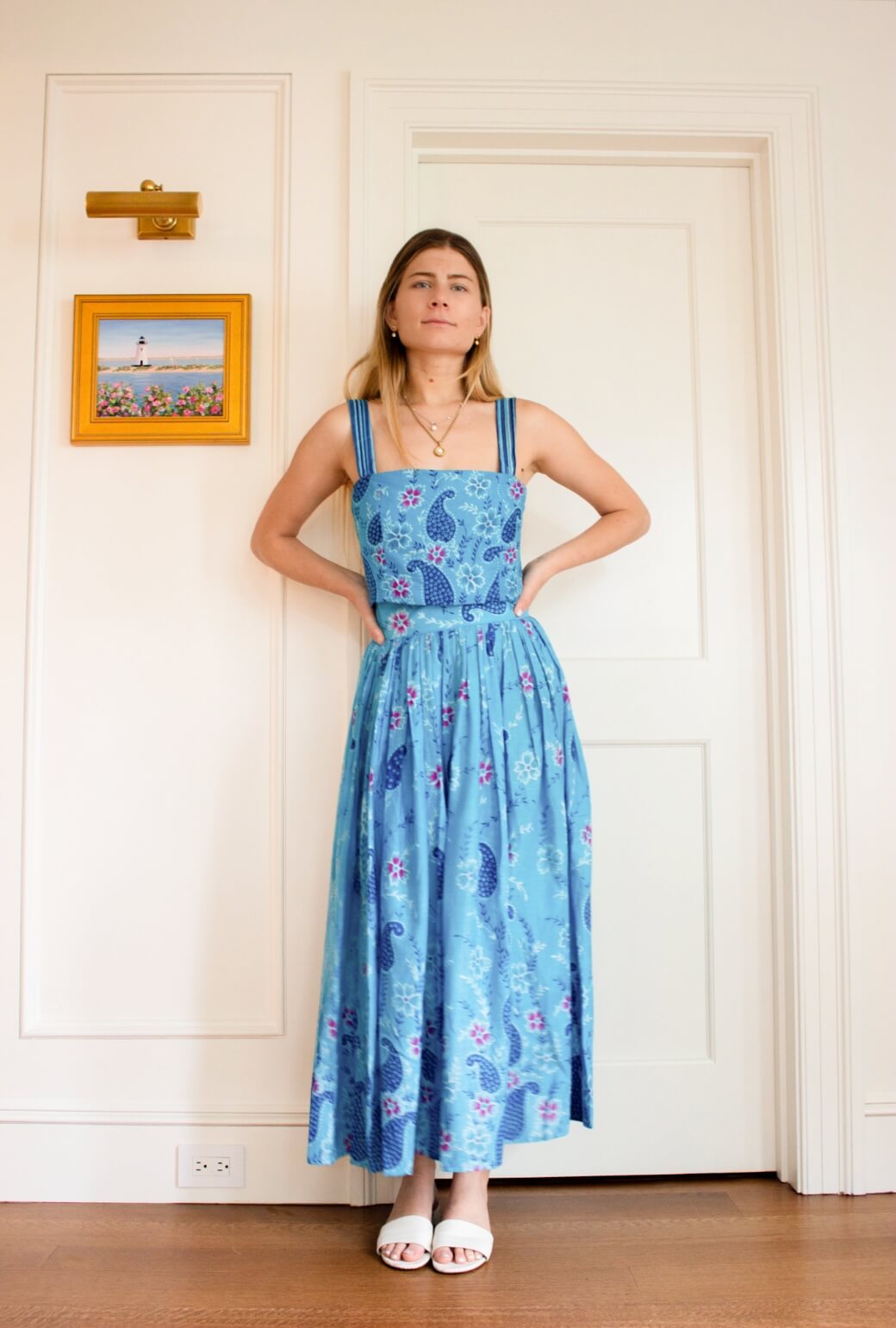 Buru x TCC Bella Bustier - Blue Tapestry