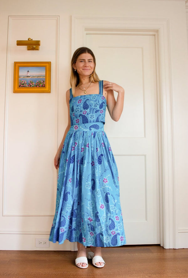 Buru x TCC Bella Bustier - Blue Tapestry