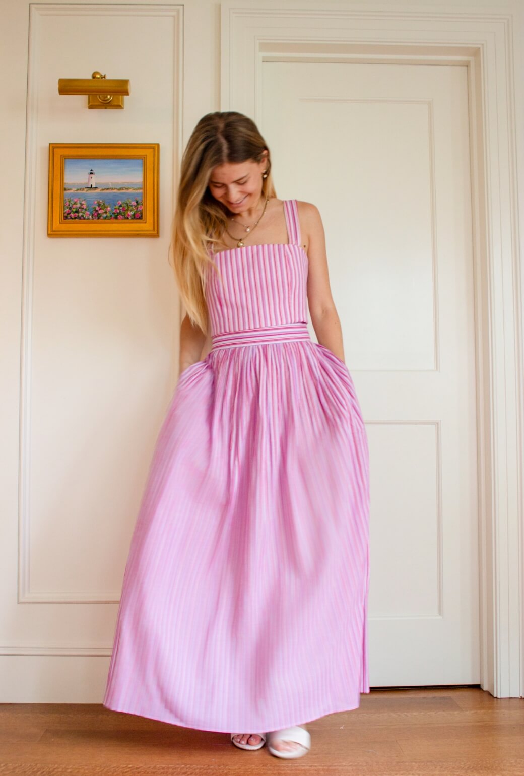 Buru x TCC Bella Bustier - Pink & Purple Stripe