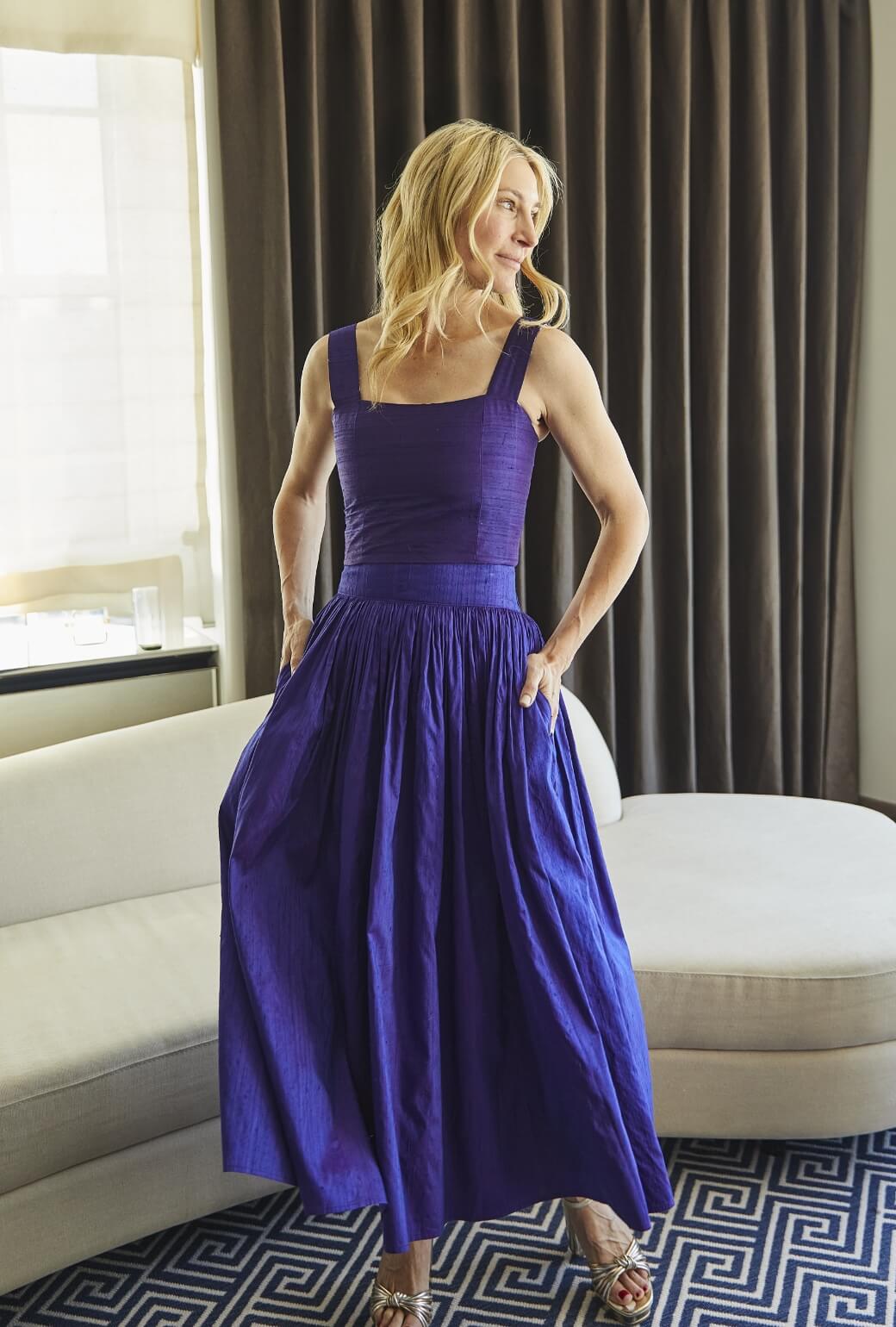 Buru x Kristin Kennedy Bella Bustier - Violet Silk