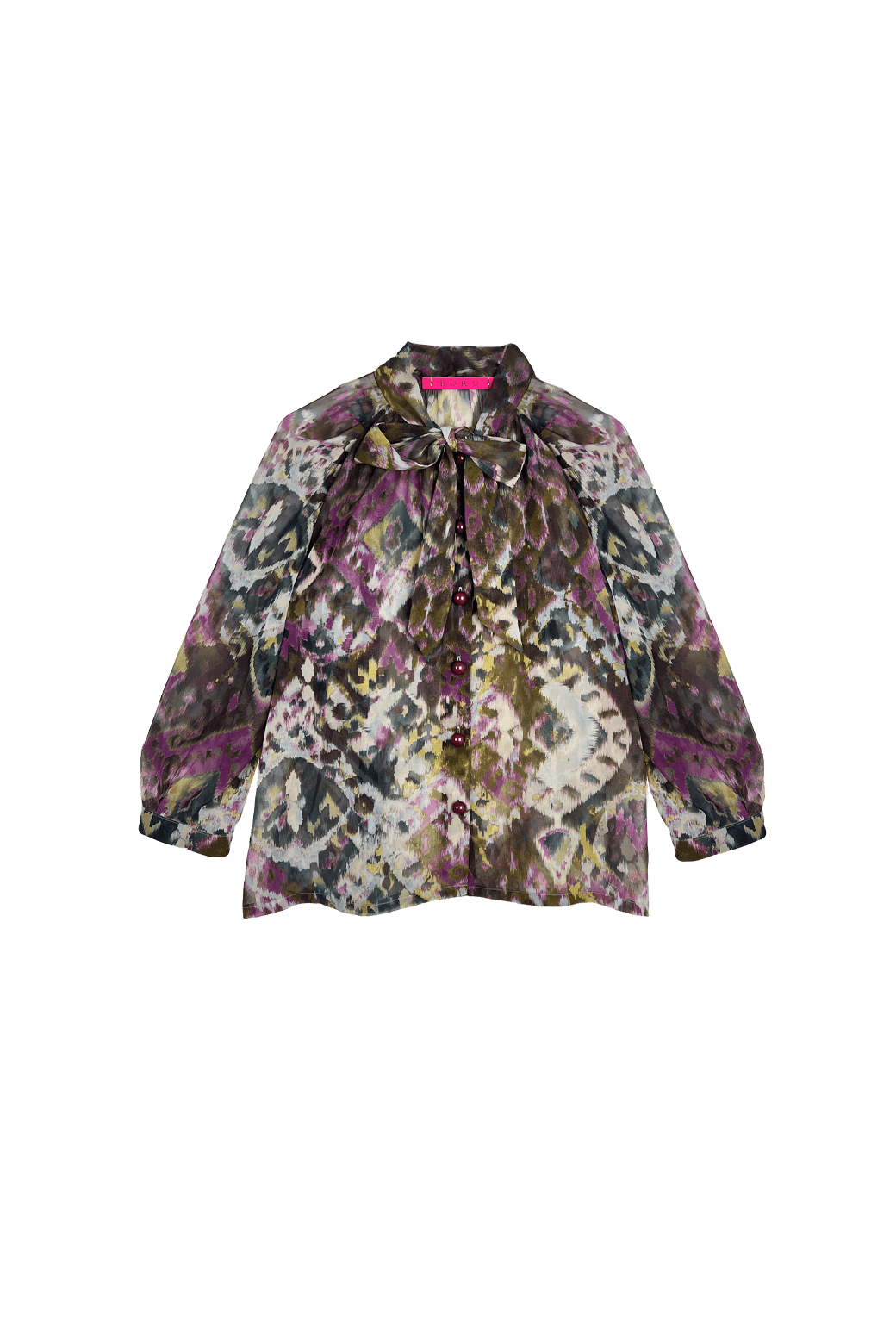 Bow Blouse - Ikat