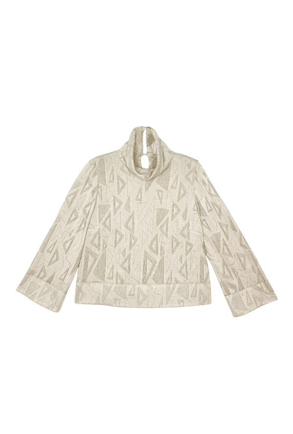 Boxy Turtleneck - Shimmer Knit