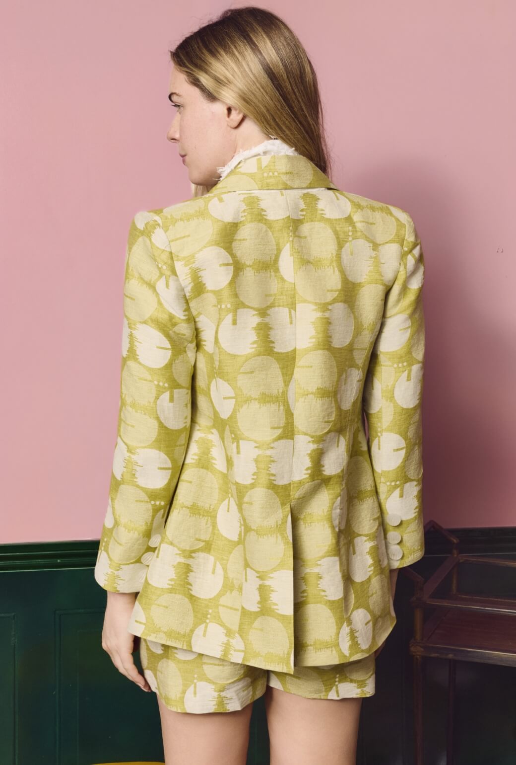 Boyfriend Blazer - Tomatillo Dot