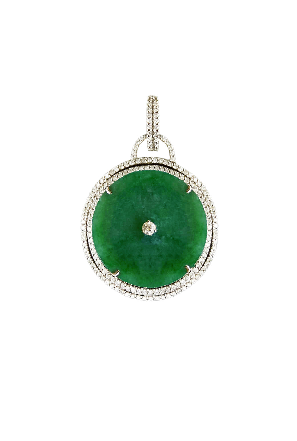 Buru Medallion - Diamond & Jade