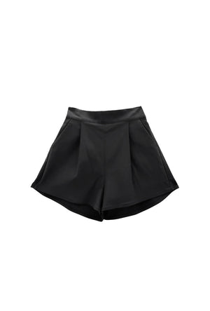 Flat Front Everyday Shorts - Black