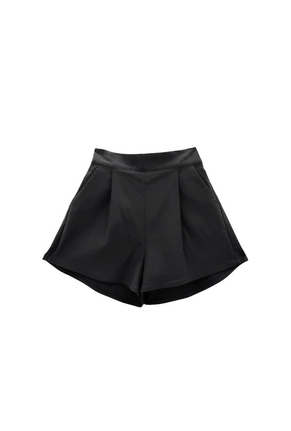 Flat Front Everyday Shorts - Black
