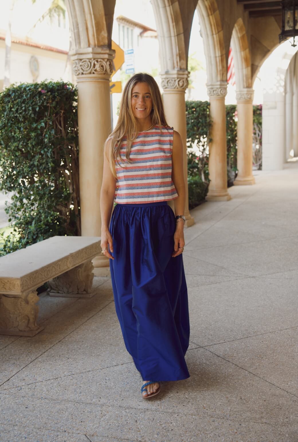 Buru x Ali Sisto Part Two Button Box Top - Festive Stripe