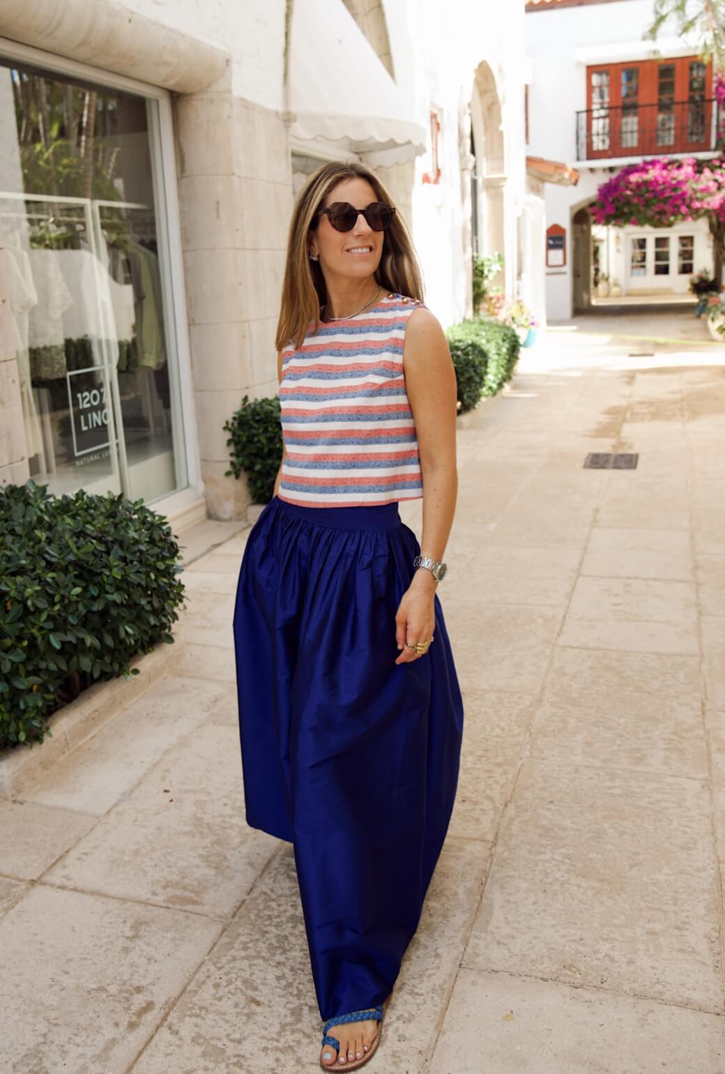 Buru x Ali Sisto Part Two Button Box Top - Festive Stripe
