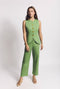 Annie Vest & Charlie Pant Set - Green Twill