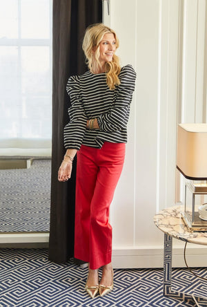 Buru x Kristin Kennedy - Charlie Pant - Red Poplin