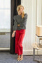 Buru x Kristin Kennedy - Charlie Pant - Red Poplin