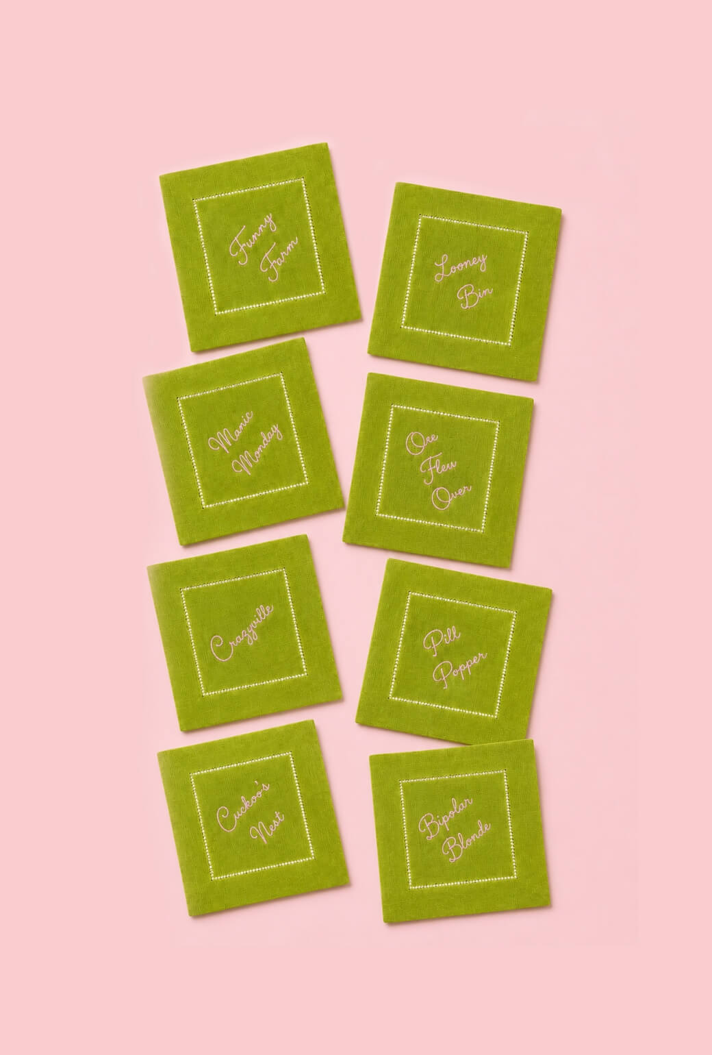 Cuckoo Cocktail Napkins - Green