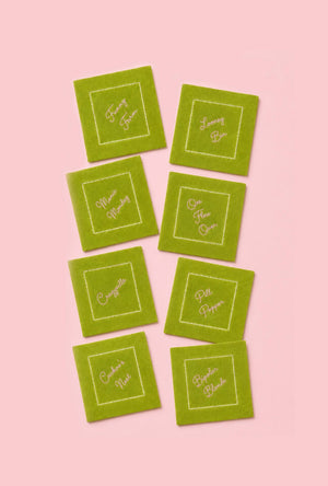 Cuckoo Cocktail Napkins - Green