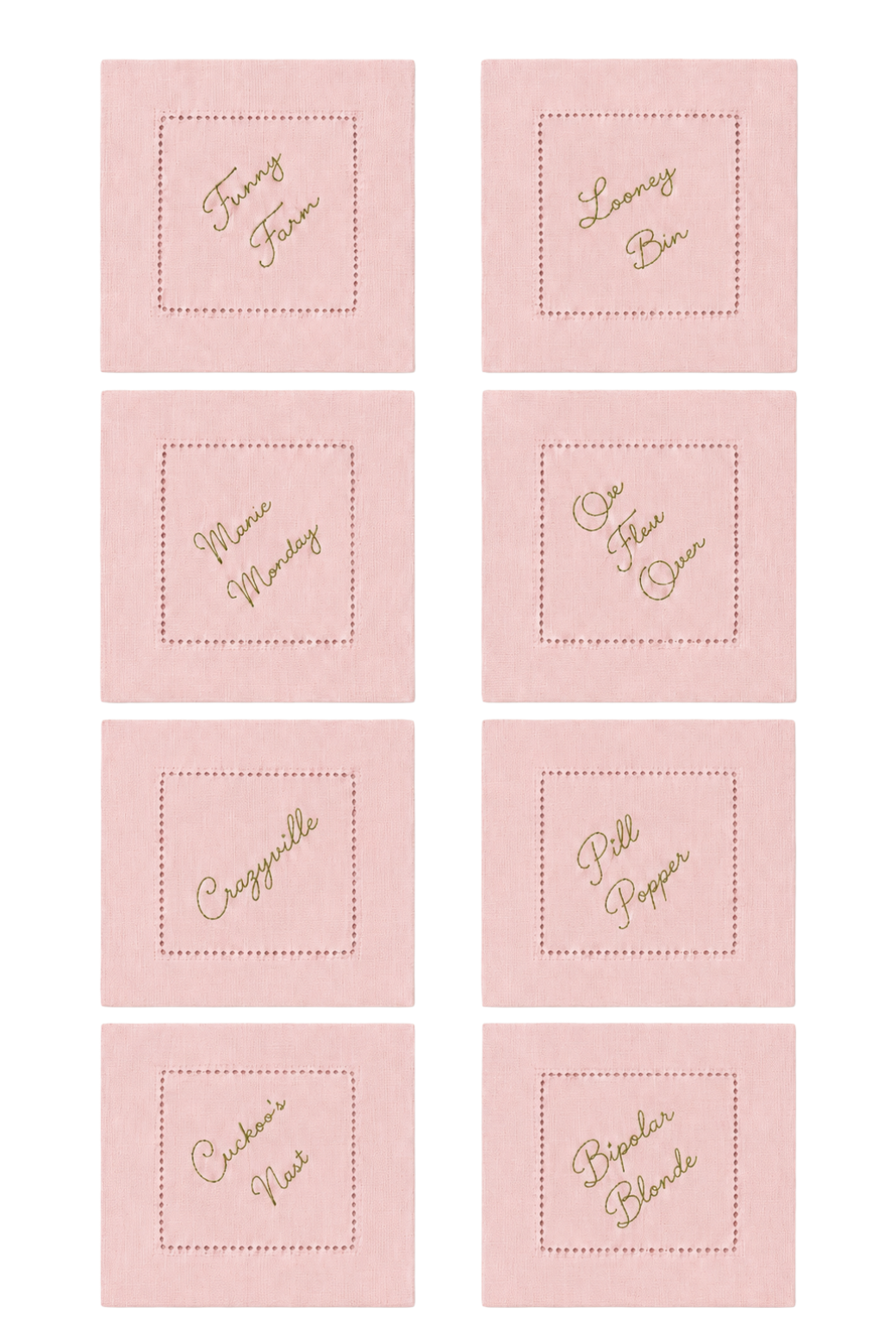 Cuckoo Cocktail Napkins - Pink