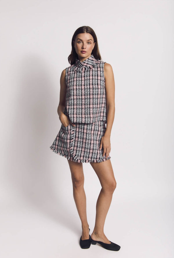 Buru x Val Courtside Skirt - Bonheur Tweed