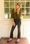 Cropped Flares - Black