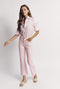 Cropped Flares - Pink Stripe