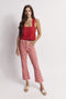 Cropped Flares - Red Gingham