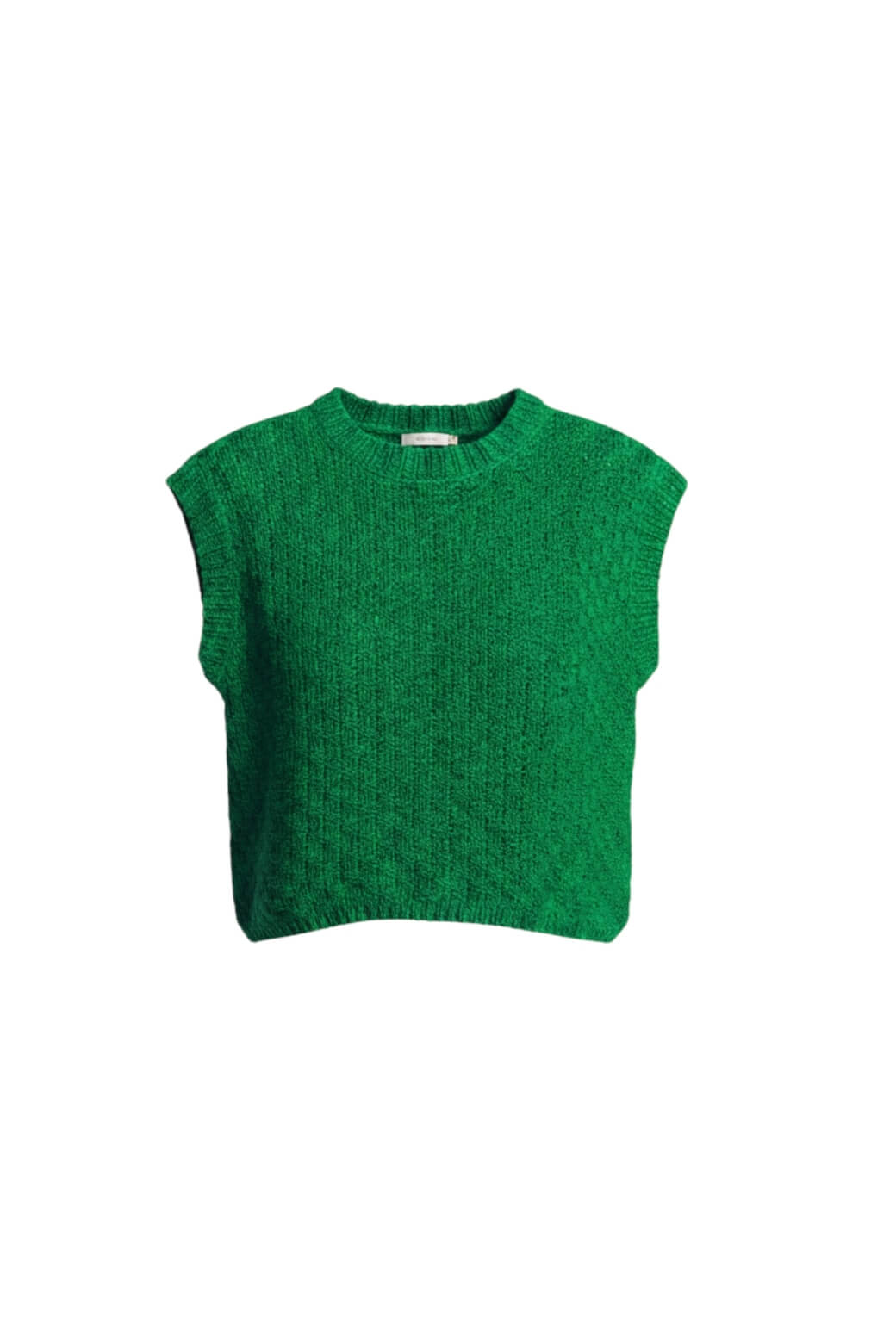 Cropped Sweater Vest - Kelly Green