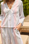 Deep V Mod Top - Lake Stripe