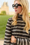 Diane Turtleneck - Black Lurex Bouclé