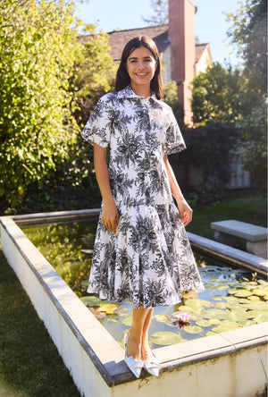 Drop Waist Day Gown - B & W Botanicals