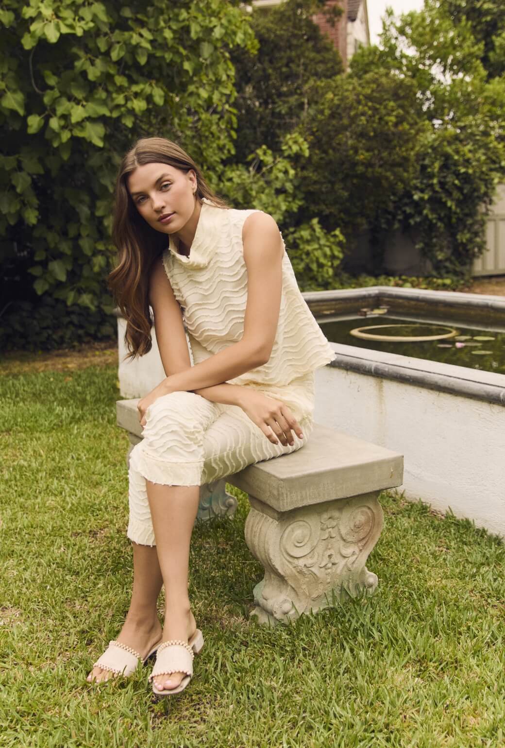 Everyday Pants - Ivory Fringe
