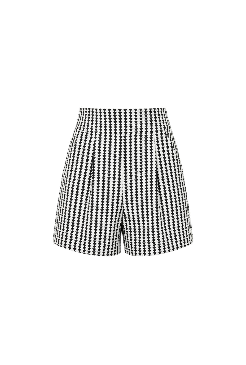 Buru x TCC Flat Front Everyday Shorts - Black Geo