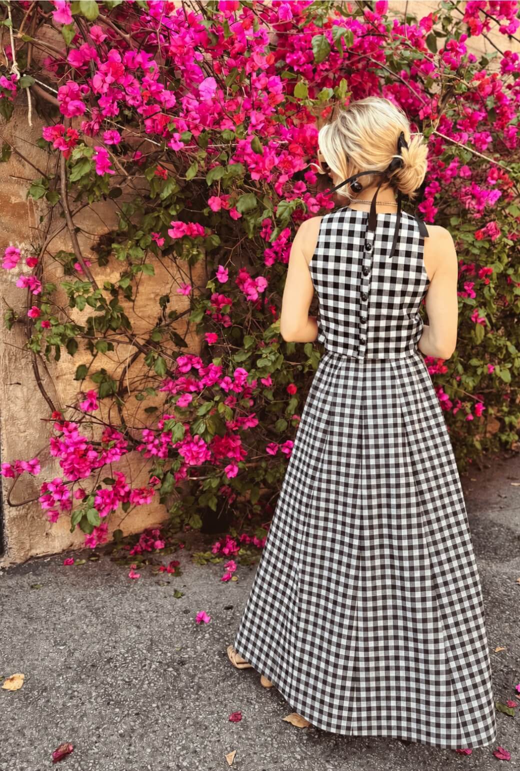 Guest Skirt - Black & White Gingham