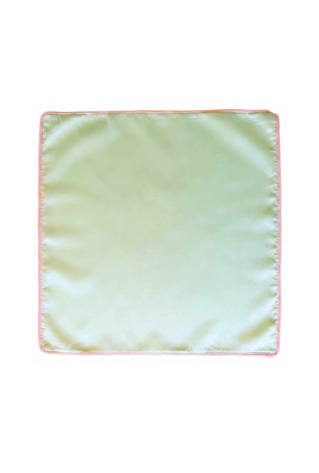Hostess Napkins - Mint Taffeta with Pink Trim