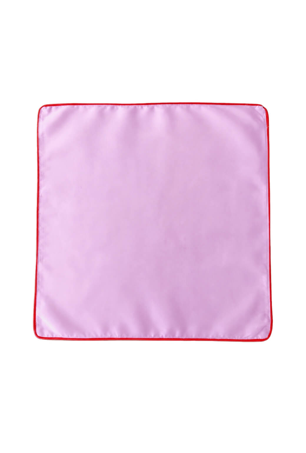 Hostess Napkin Set - Pink Taffeta with Red Trim