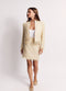 Fringed Mini Skirt - Ivory Twinkle Tweed