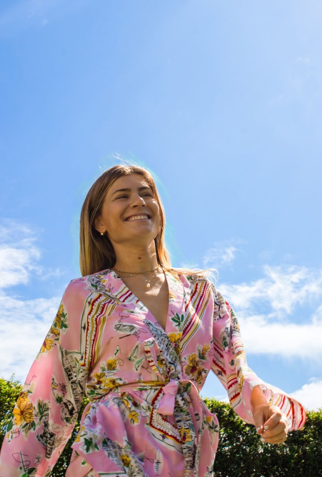 Buru x TCC Kimono Top - Pink Wanderlust