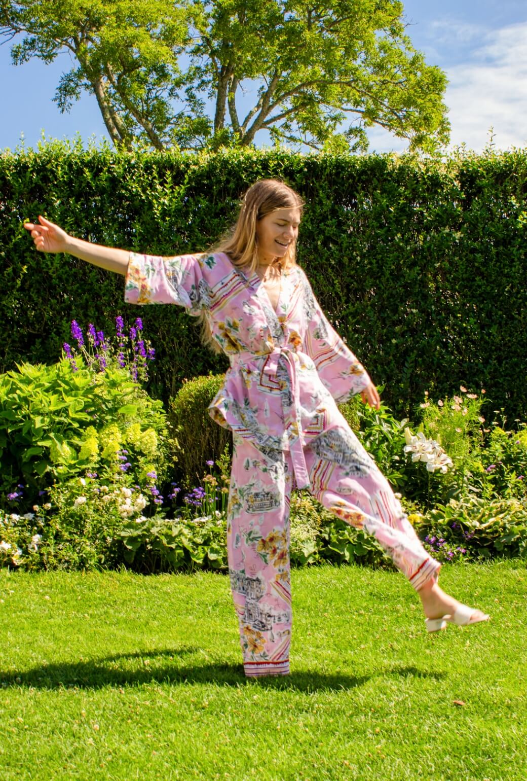 Buru x TCC Kimono Top - Pink Wanderlust