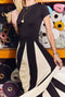 Le Crew Neck Body Suit - Black