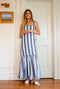 Buru x TCC Louise Dress - Charcoal Cabana Stripe