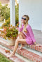 Lounge Set - Hot Pink Stripe