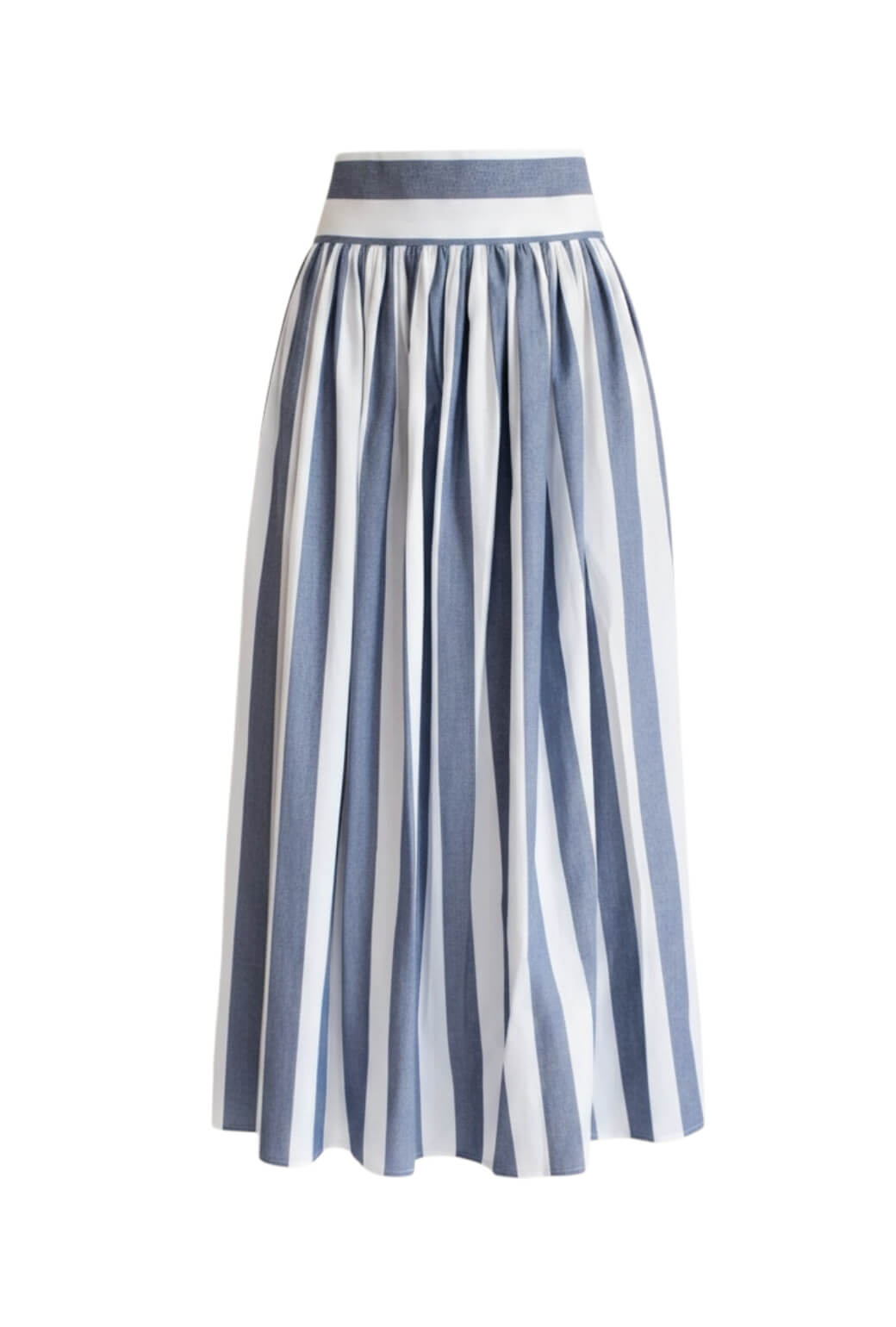 Buru x TCC Marilyn Skirt MIDI - Charcoal Cabana Stripe