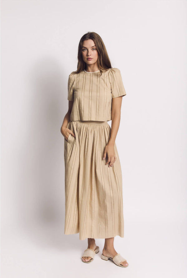 Marilyn Skirt MIDI - Harbor Stone Key