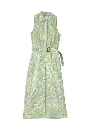 Maxine Shirtdress - Green Floral